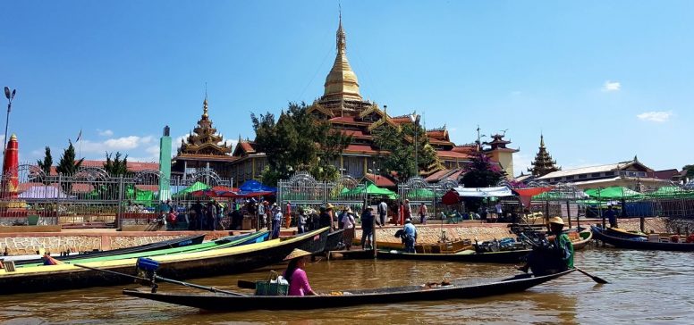 Burma potovanje - jezero Inle, tempelj