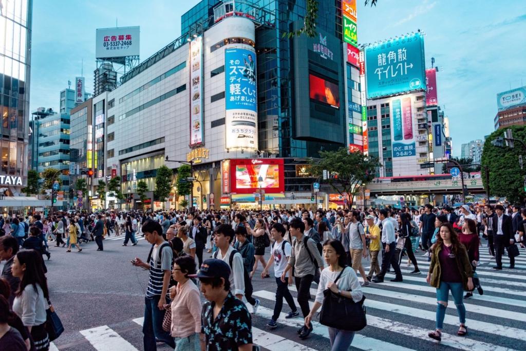 japonska potovanje - shibuja prehod