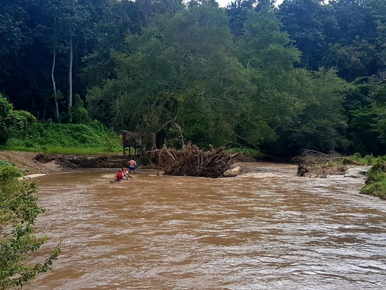 Bamboo rafting