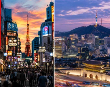 Vzhodna Azija: kam na potovanje – Japonska ali Južna Koreja?